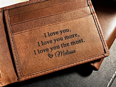 engraved men's wallet.